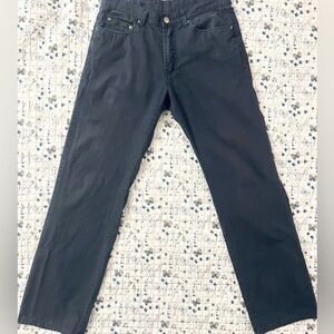 Vintage Oscar de la Renta Dark Gray Straight Leg Cotton Pants - Size 32 (Men’s)